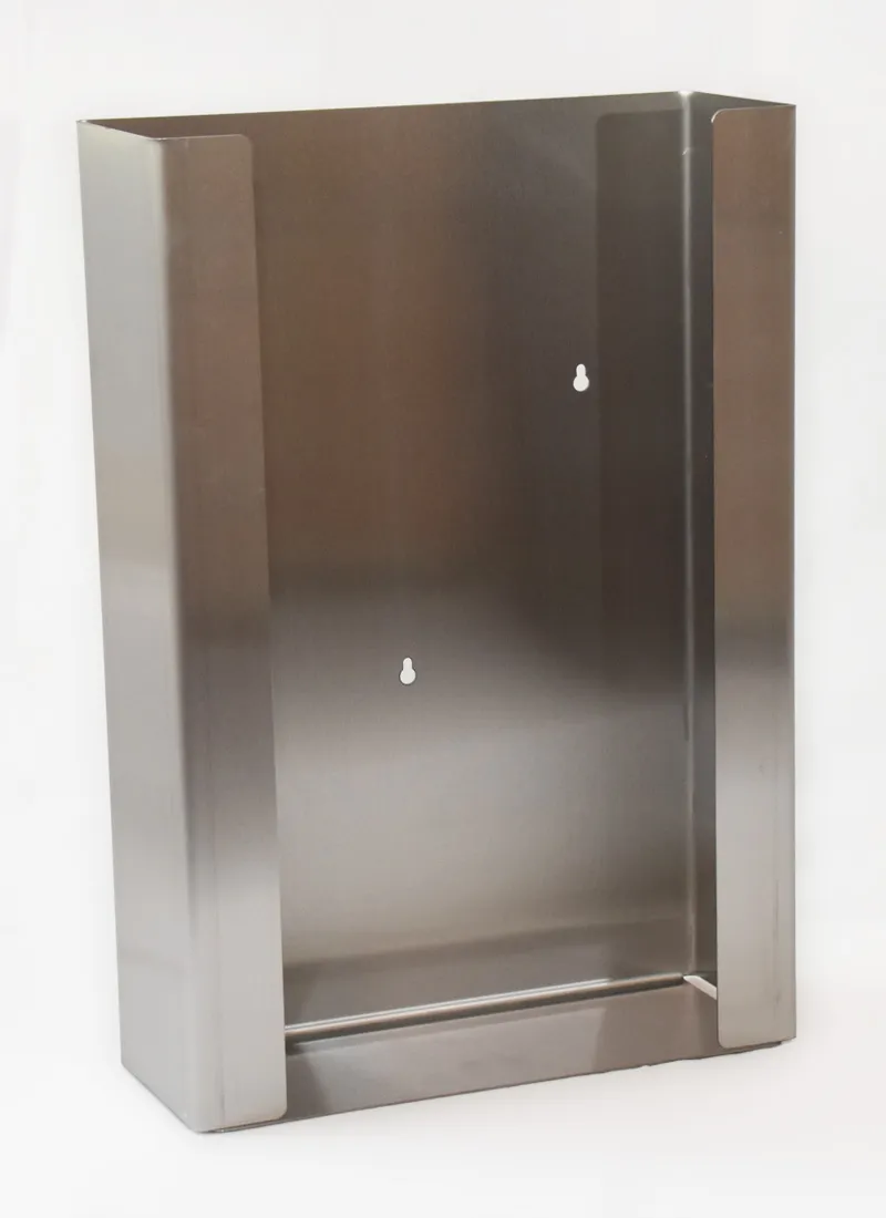 Wandhouder voor handschoenen 3 dozen in roestvrij staal INOX
