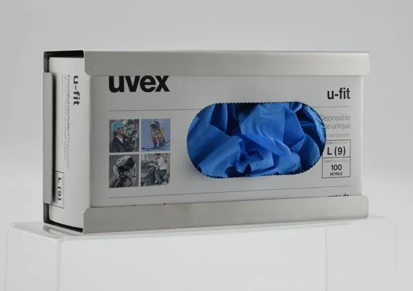 Dispenser van roestvrij staal met logo – 1 doos