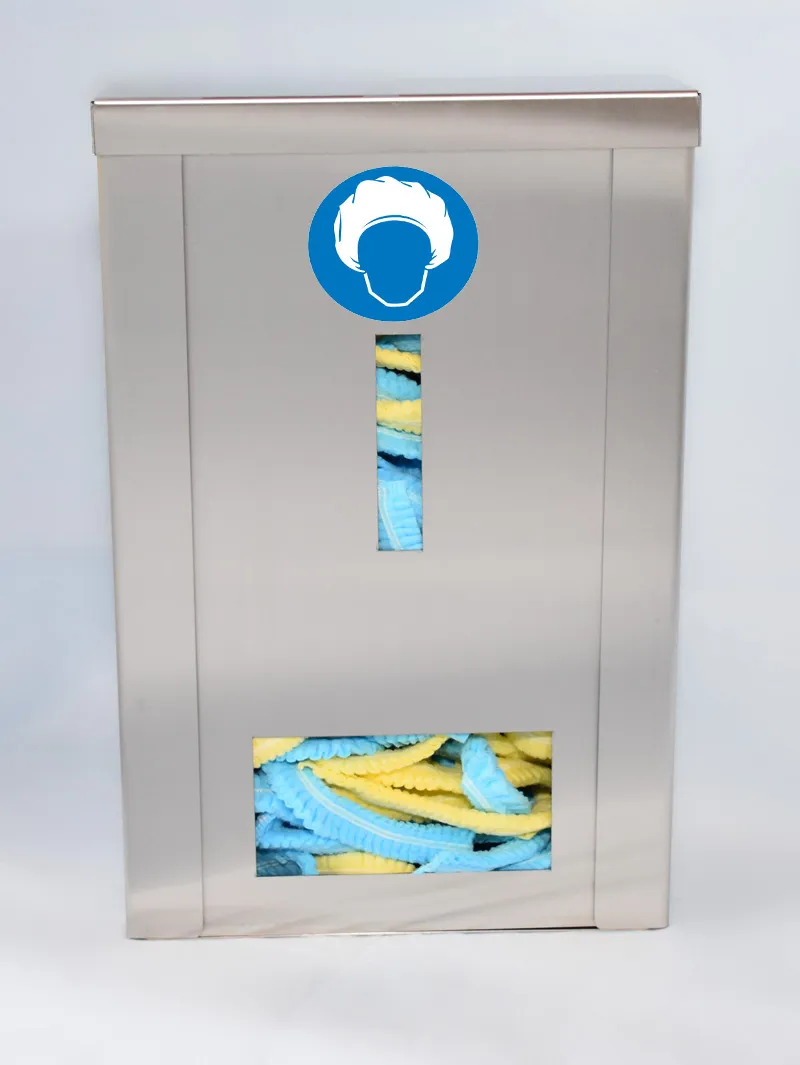 Inox wanddispenser – gesloten deksel