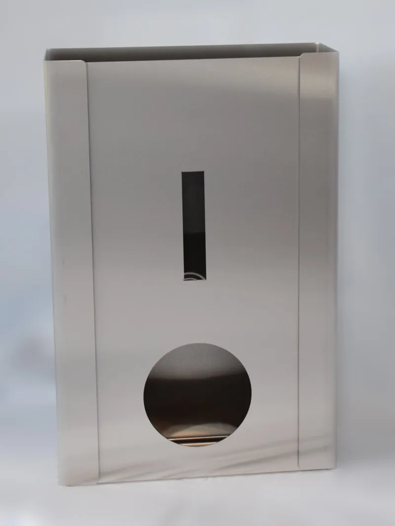 Ronde inox wanddispenser