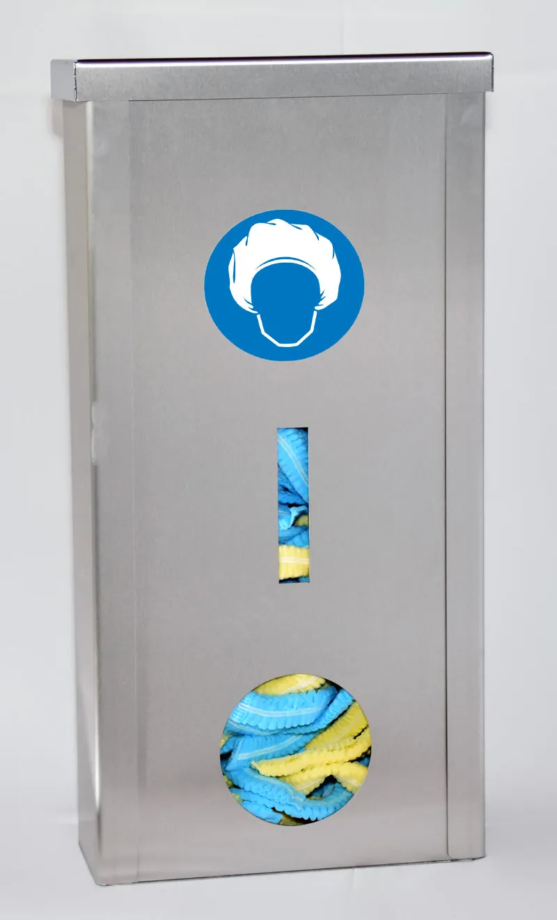 Grote ronde inox wanddispenser – opening