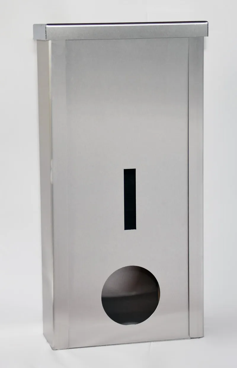 ESS04universal001 dispenser met ronde opening en INOX front