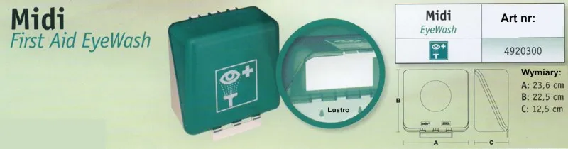 SecuBox Midi First Aid Eye Wash - Ontwerpdetails