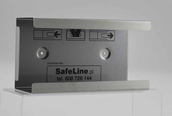 RVS handschoenhouder – achterzijde / montage