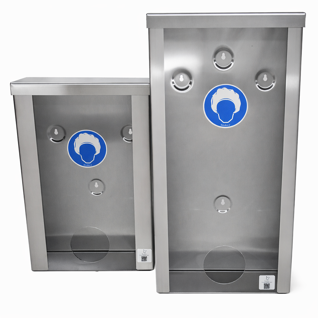 NexArmor RVS wanddispensers met acryl front in 392 mm en 517 mm hoogte met ronde doseeropening